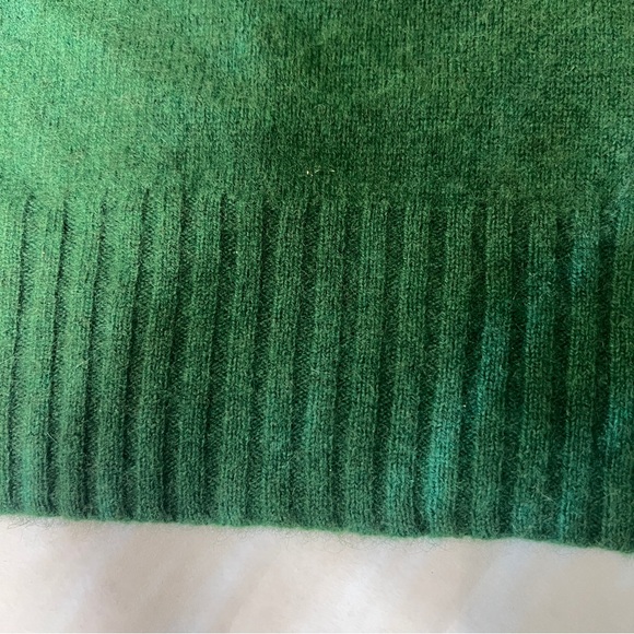 Free People Forest Green Cashmere Turtleneck Sweater - Picture 6 of 12